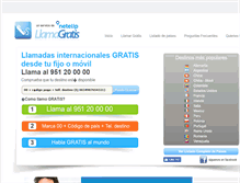 Tablet Screenshot of llamagratis.telcombs.net